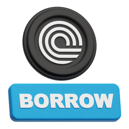 Pedir prestado  3D Icon