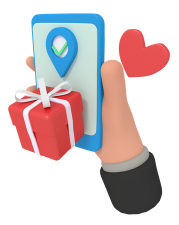 Pedir regalo por teléfono  3D Icon
