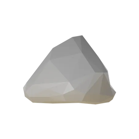 Pedra de baixo poli  3D Icon