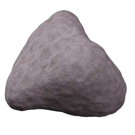 Pedra cinza  3D Icon