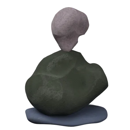 Pedra de equilíbrio  3D Icon