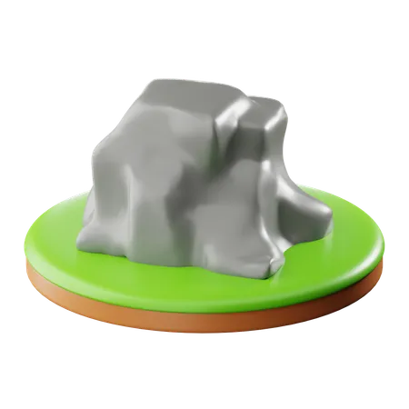 Rocha de pedra  3D Icon