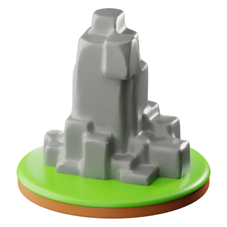 Rocha de pedra  3D Icon