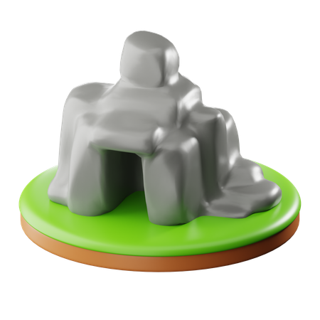 Rocha de pedra  3D Icon