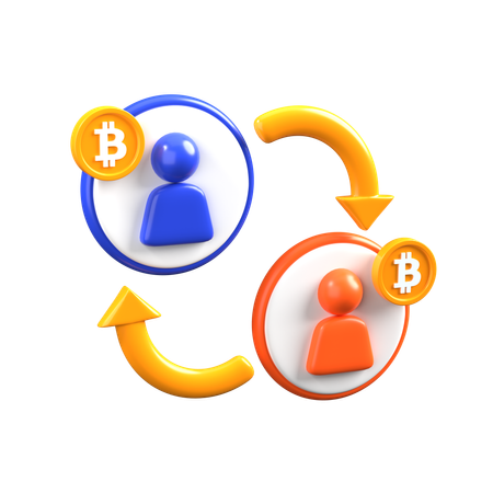 Peer To Peer  3D Icon