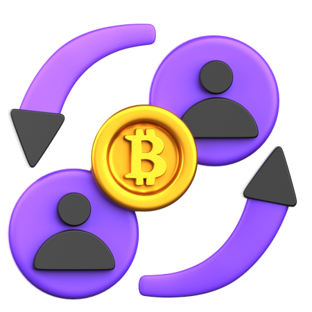 Peer to peer  3D Icon