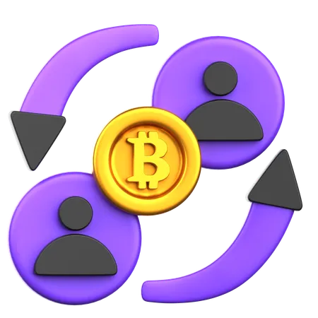 Peer to peer  3D Icon