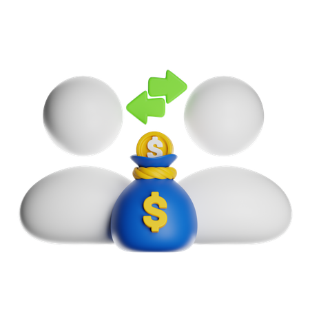 Peer To Peer Lending  3D Icon