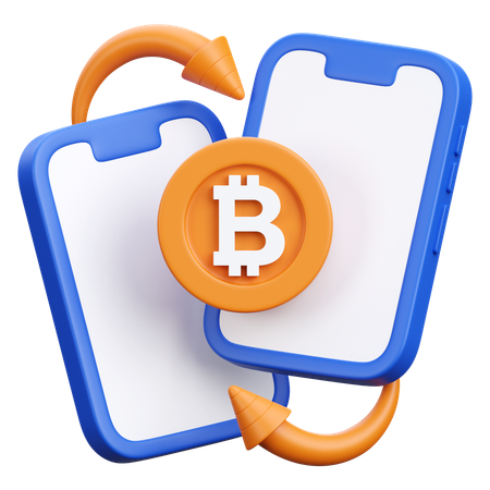 Peer to peer transaction  3D Icon