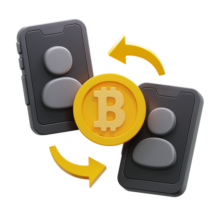 Peer-to-Peer-Transaktion  3D Icon