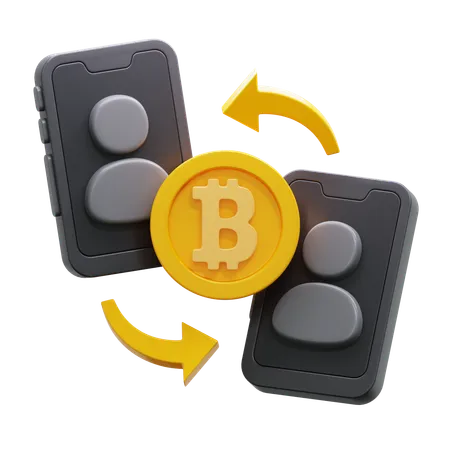 Peer-to-Peer-Transaktion  3D Icon