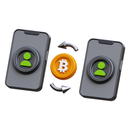 Peer To Peer Transaction  3D Icon