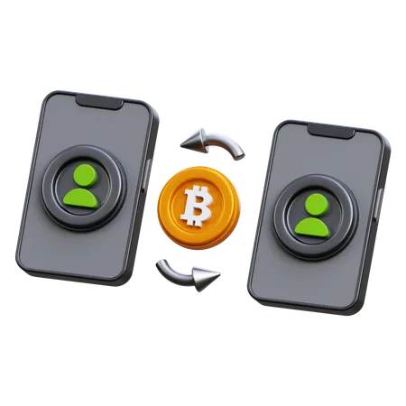 Peer To Peer Transaction  3D Icon