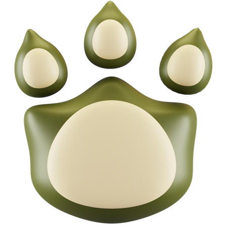 Pegadas de cachorro  3D Icon