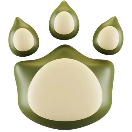 Pegadas de cachorro  3D Icon