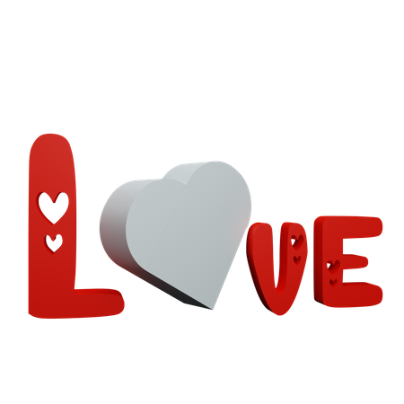 Pegatina de amor  3D Icon