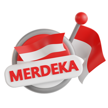 Pegatinas merdeka  3D Icon