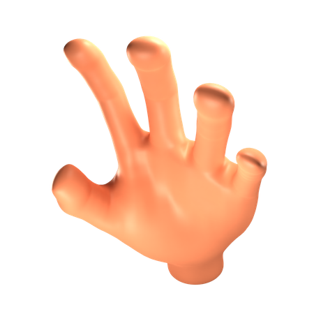 Pegue o gesto com a mão  3D Icon
