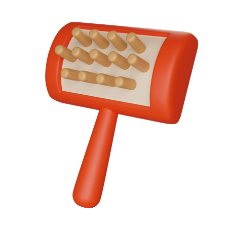 Peigne-brosse anti-puces pour animaux de compagnie  3D Icon