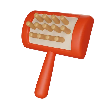 Peigne-brosse anti-puces pour animaux de compagnie  3D Icon