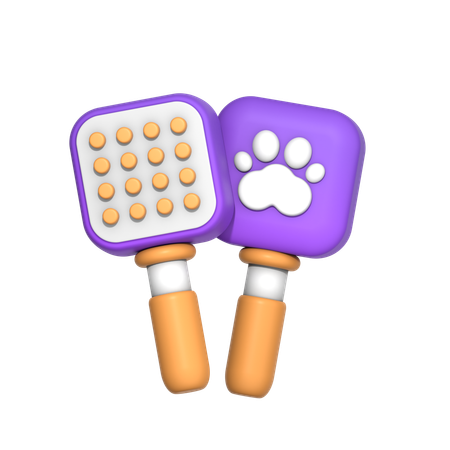 Peine para mascotas  3D Icon