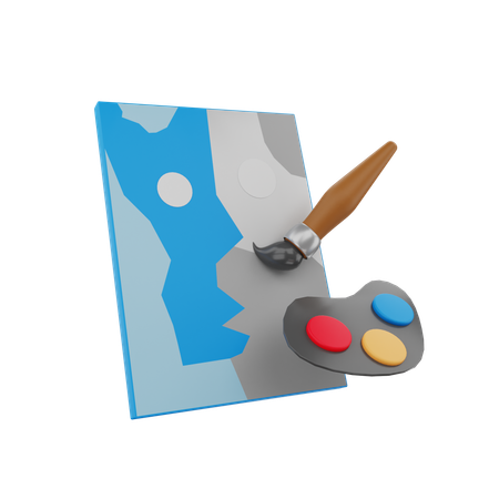 Peinture  3D Icon