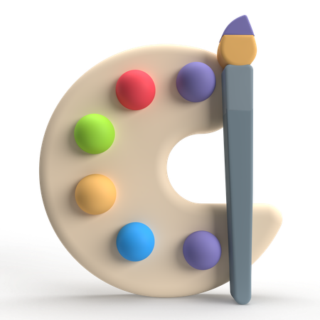 Peinture  3D Icon