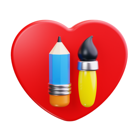 Peindre l'amour  3D Icon