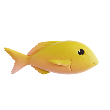 Peixe amarelo  3D Icon