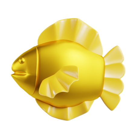 Peixe dourado  3D Icon