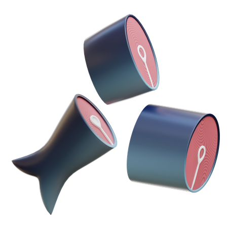 Peixe fatiado  3D Icon