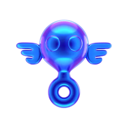 Forma abstrata de peixe  3D Icon