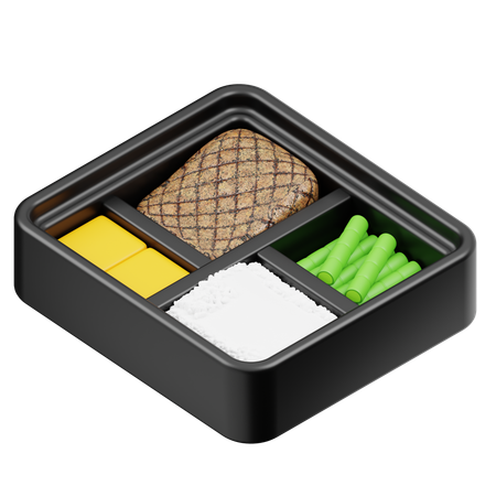 Bento de Peixe Grelhado  3D Icon