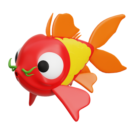 Peixe koi chinês  3D Icon