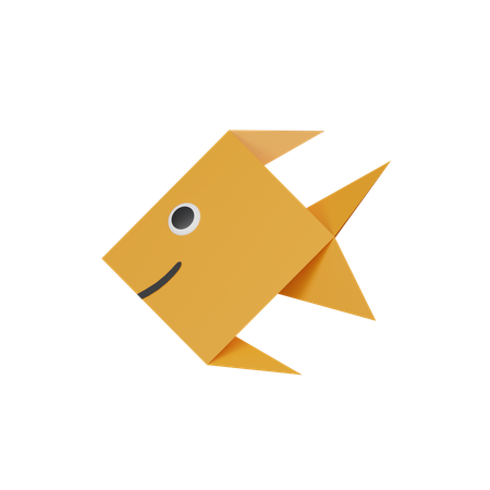 Peixe de papel  3D Icon