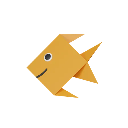 Peixe de papel  3D Icon