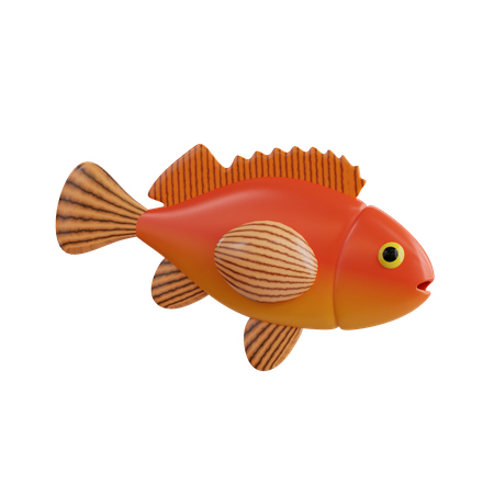 Peixe-rocha  3D Icon