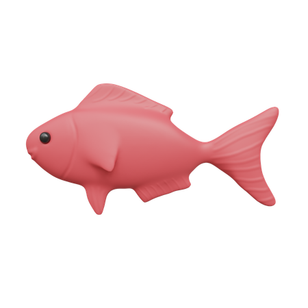 Peixe rosa  3D Icon