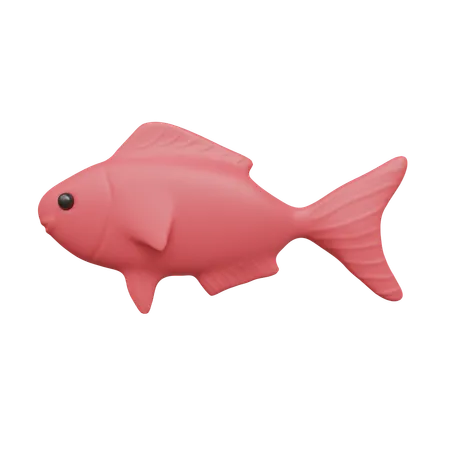 Peixe rosa  3D Icon