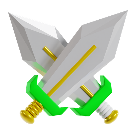 Pelea de espadas  3D Icon
