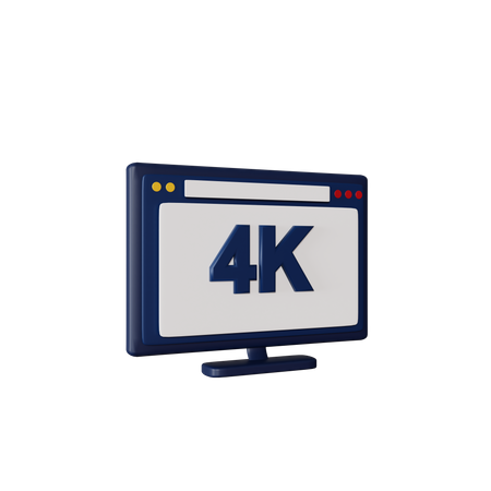 Película 4K  3D Illustration