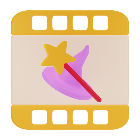Película de fantasía  3D Icon