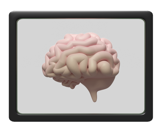 Película de rayos X del cerebro  3D Icon