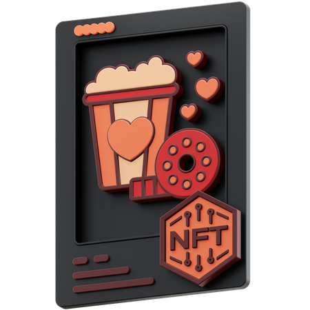 Película nft  3D Icon