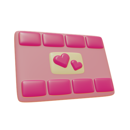 Película romántica  3D Icon