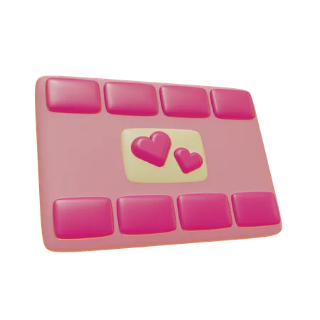 Película romántica  3D Icon