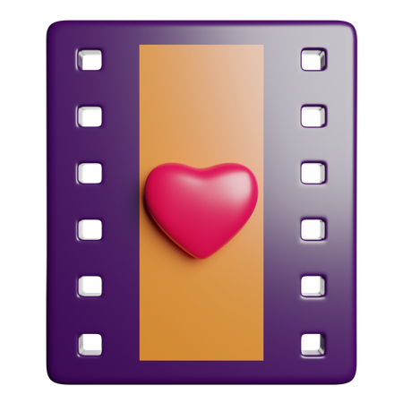 Película romántica  3D Icon