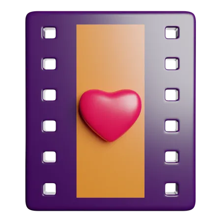 Película romántica  3D Icon