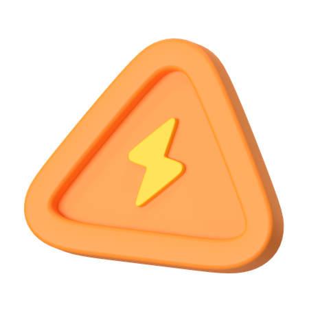 Peligro electrico  3D Icon