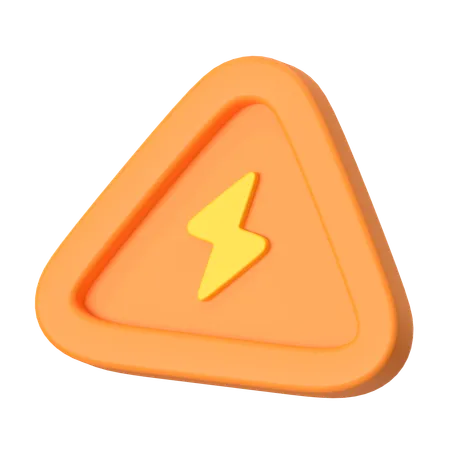 Peligro electrico  3D Icon